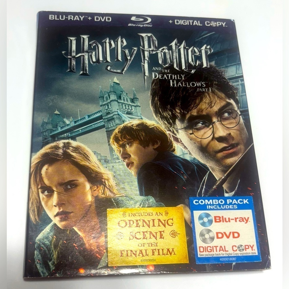 Harry Potter and the Deathly Hallows Part 1. Blu-ray, DVD, and digital copy